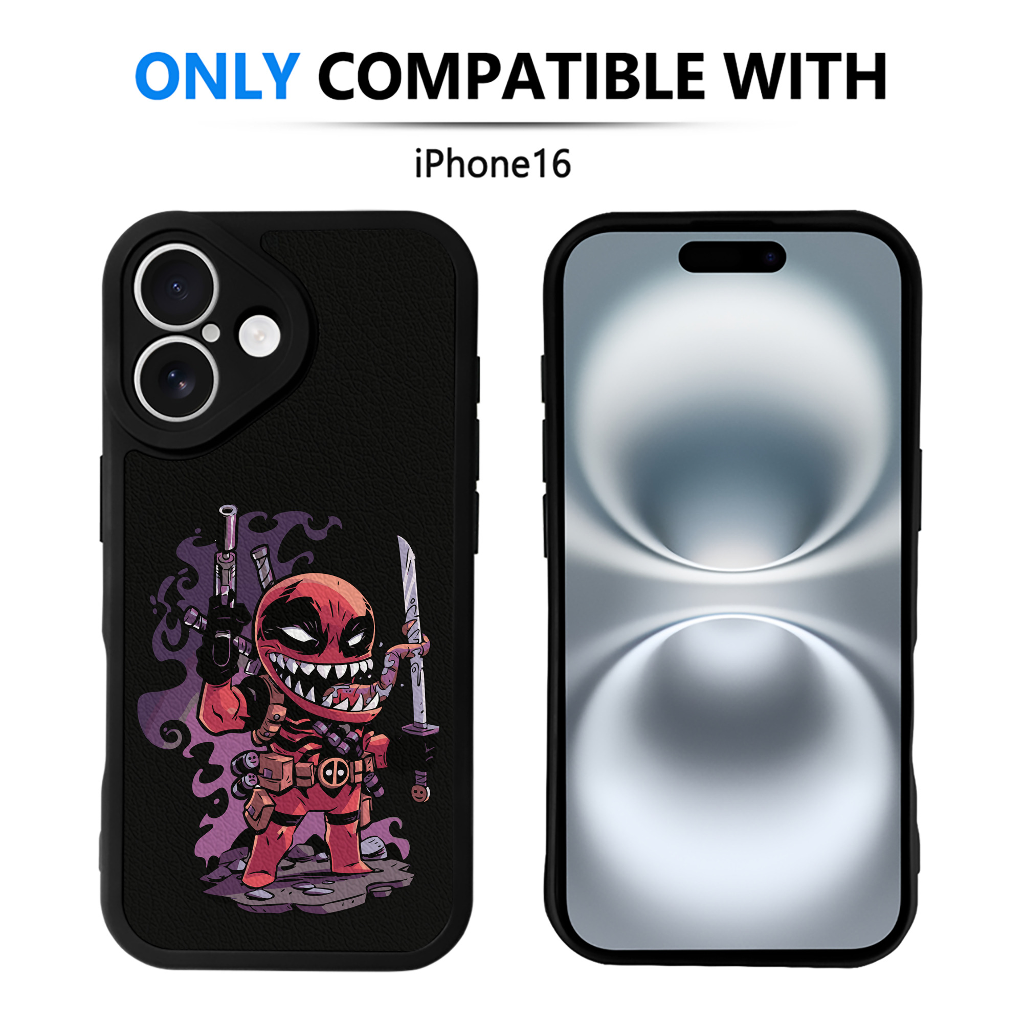 （画像用） アベンジャーズ The Avengers 【iPhone 16シリーズ対応】シリコンスマホケース（レザー調） 材質：シリコン